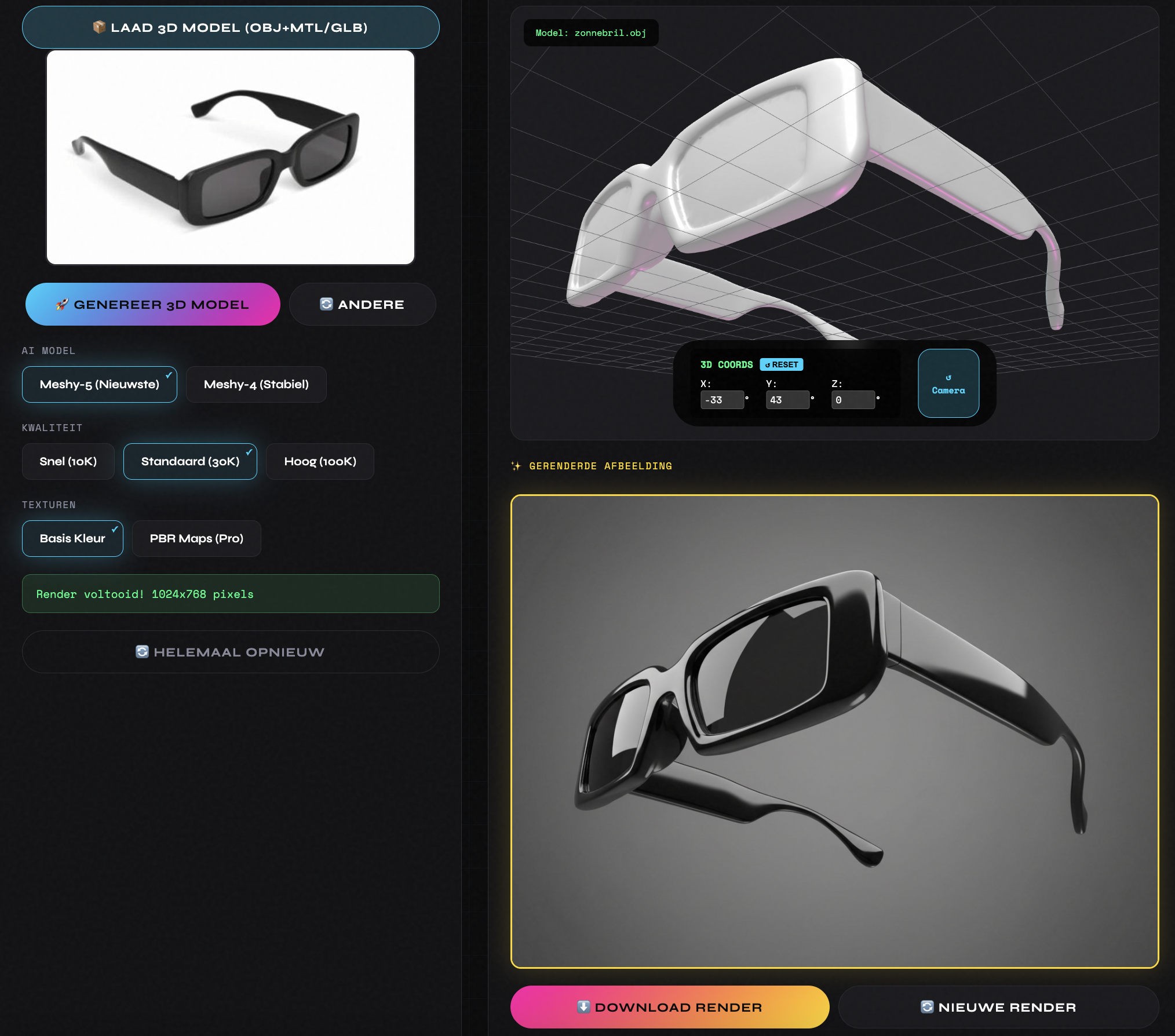 Afbeeldingen naar 3D en terug